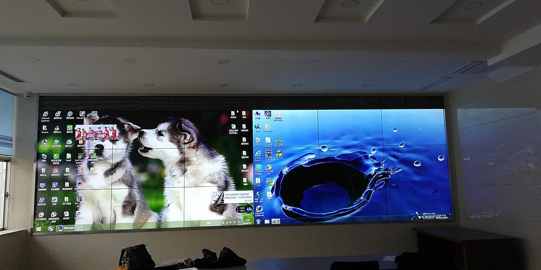 拼接屏再完工一塊，效果沒的說